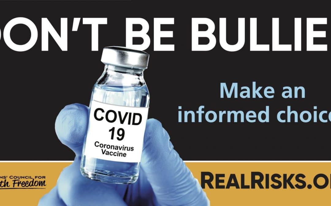 ‘Don’t Be Bullied’ about Experimental Coronavirus Vaccine Shots Say Billboards in Several States